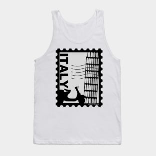 Leaning Tower of Pisa, Italy Postage stamp Tank Top